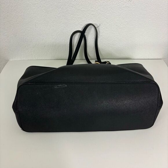 Michael Kors Black Large Leather Tote Bag - Picture 6 of 9